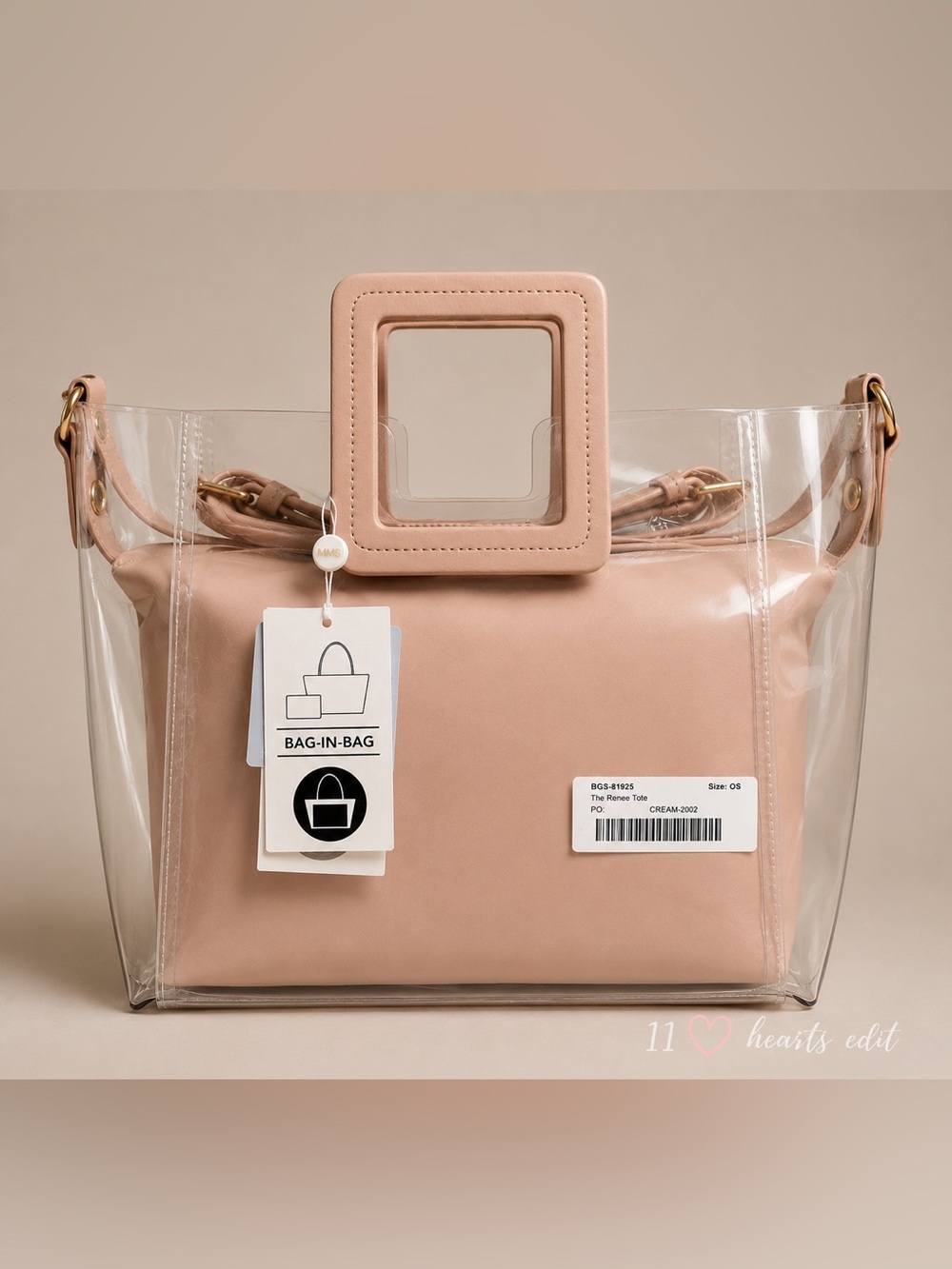 MMS Design Studio Renee Clear Stadium Tote NWT Concert Game Day Bag